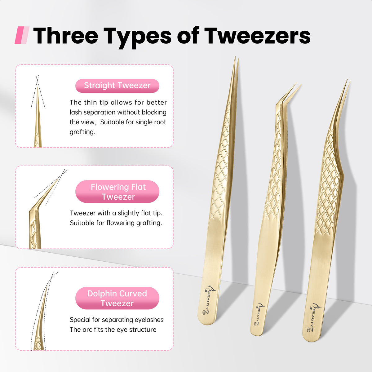 Lash Tweezers_Gold