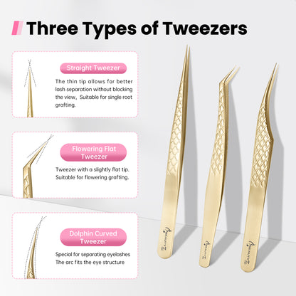 Lash Tweezers_Gold