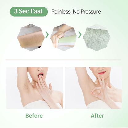 Beauty7 Wax Strips Hair Removal Body Wax Strips 36 Strips 6 Calming Oil Wipes