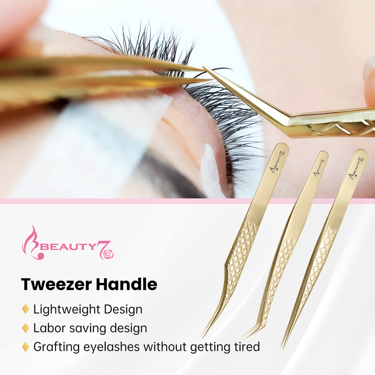 Lash Tweezers_Gold