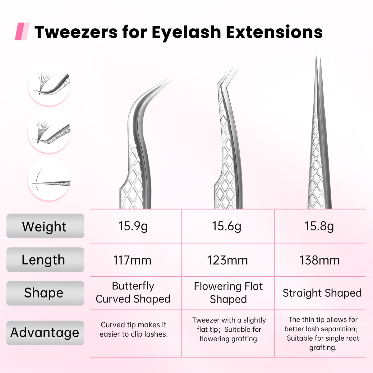 Lash Tweezers_Silver