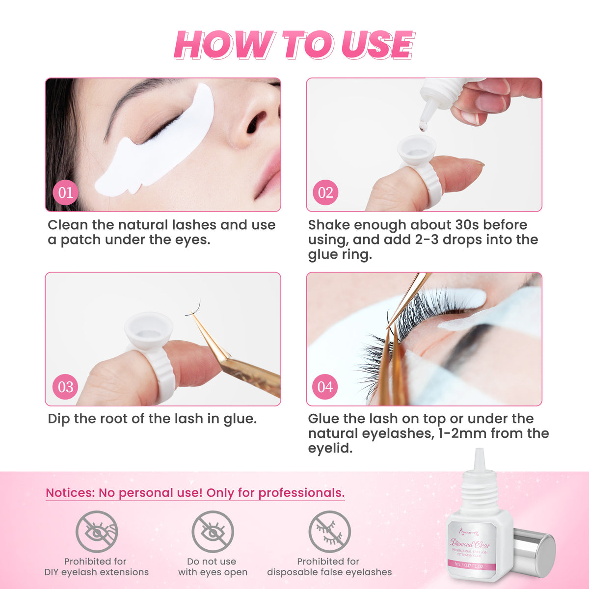 Diamond Clear Lash Glue