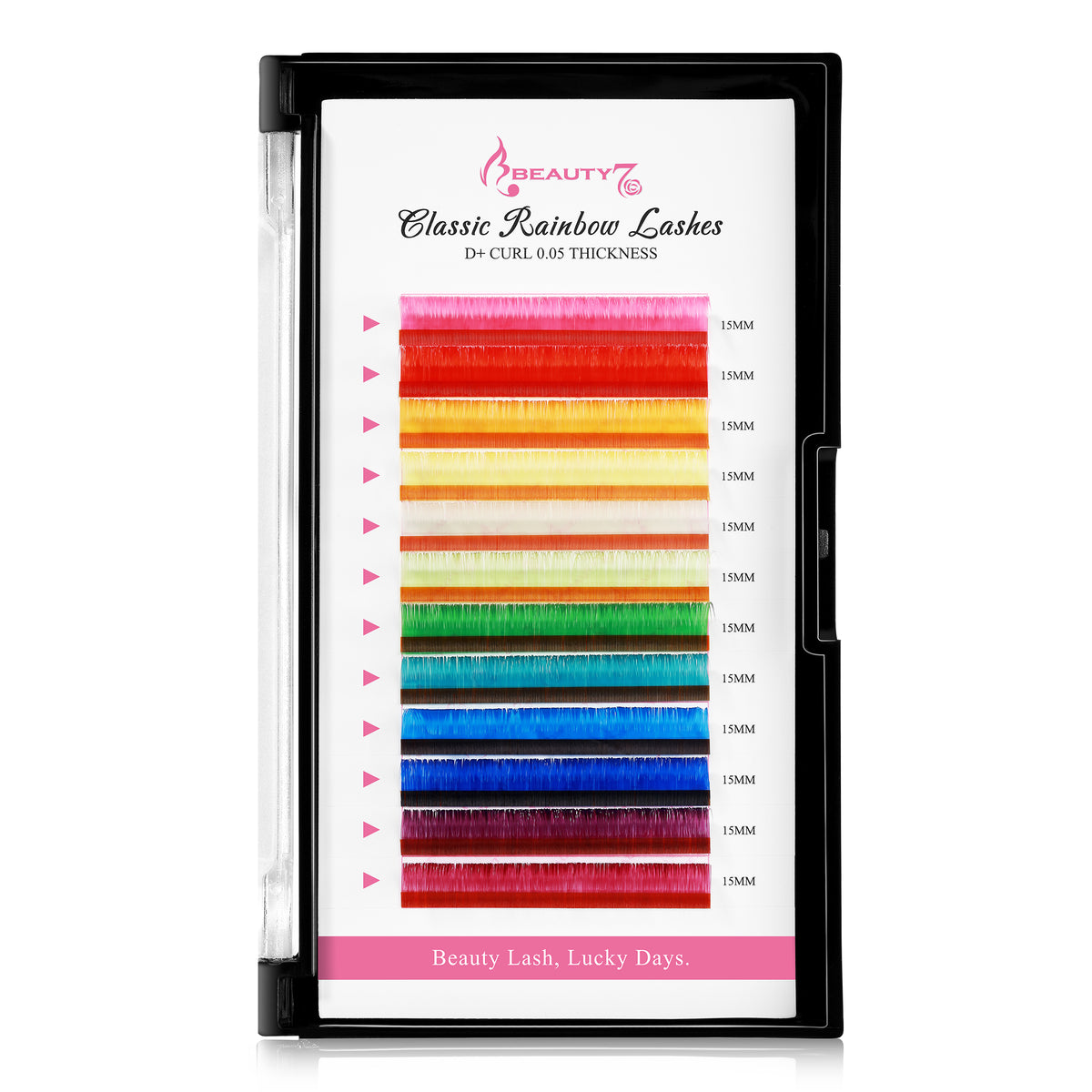 Colored Lashes 12 Colors Classic 0.05 D+