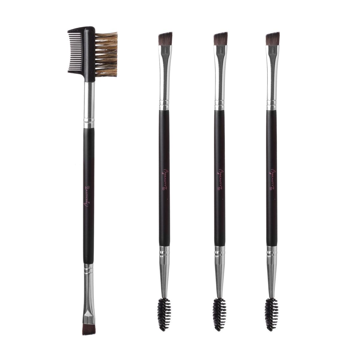 Eyelash Comb & Eyebrow Brush Triple-head Plastic Comb