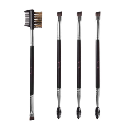 Eyelash Comb & Eyebrow Brush Triple-head Plastic Comb