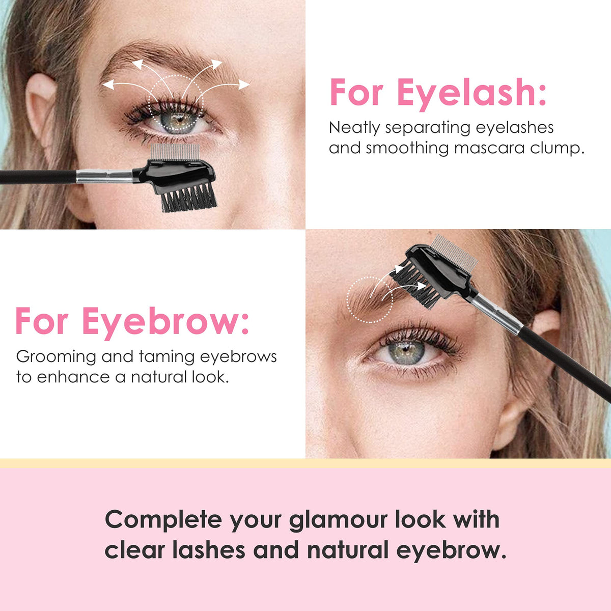 Eyelash Comb & Eyebrow Brush