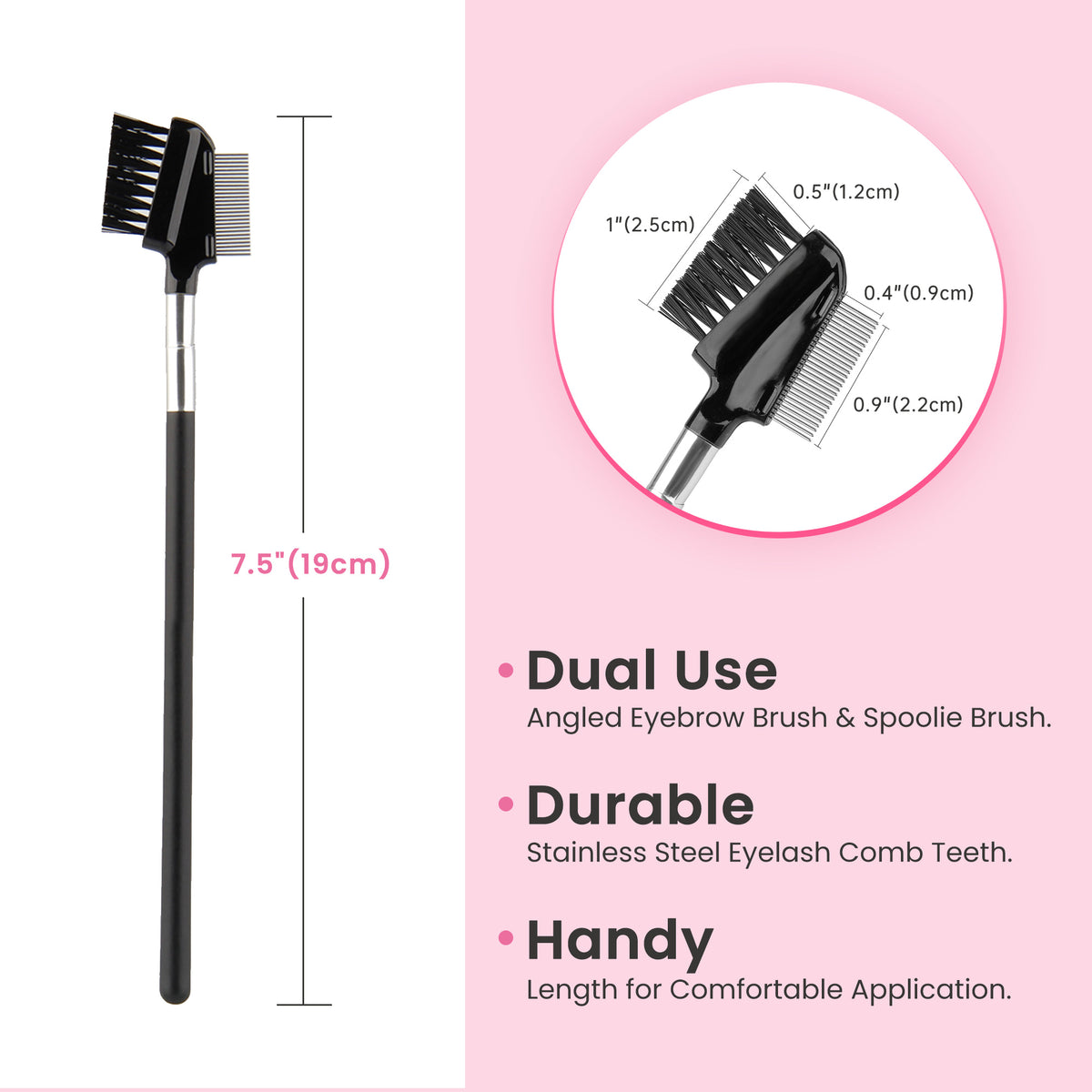 Eyelash Comb & Eyebrow Brush