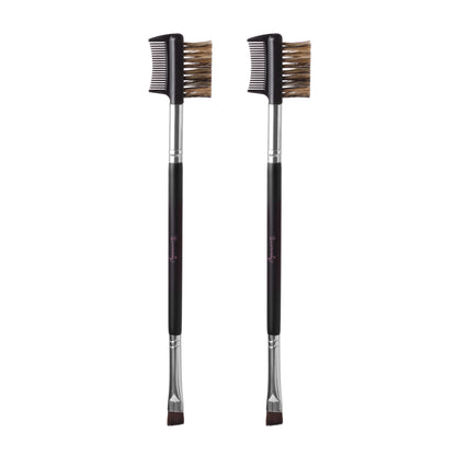 Eyelash Comb & Eyebrow Brush Triple-head Plastic Comb
