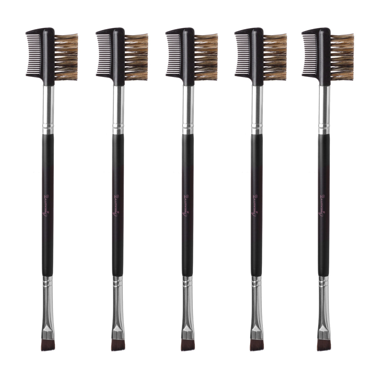 Eyelash Comb & Eyebrow Brush Triple-head Plastic Comb