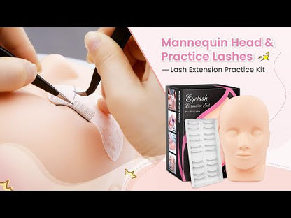 Mannequin Head with Practice Lash