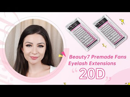 Beauty7 20D Premade Fans Volume Lashes 0.05