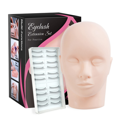 Mannequin Head with Practice Lash