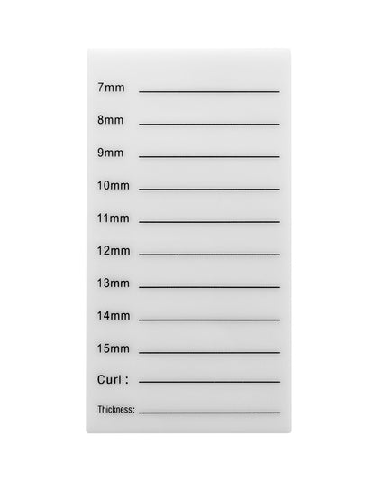 Acrylic Eyelash plates (for Eyelash Storage Box)