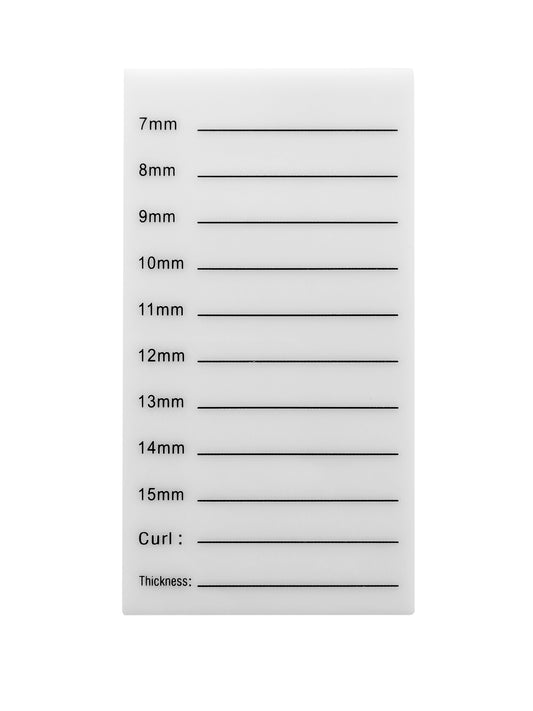 Acrylic Eyelash plates (for Eyelash Storage Box)
