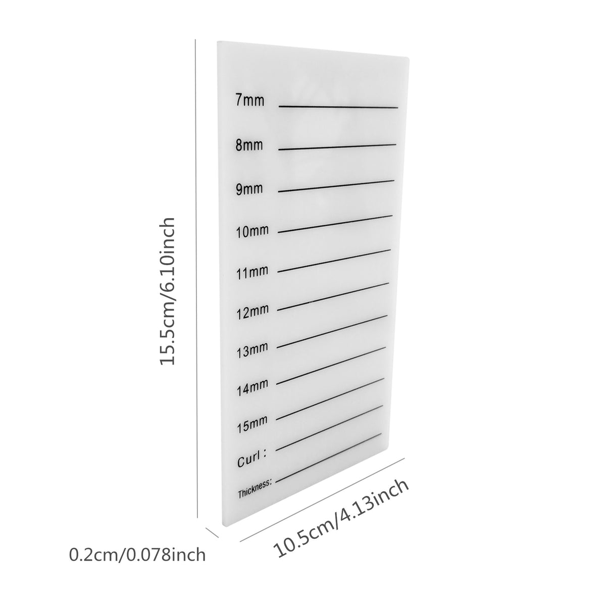 Acrylic Eyelash plates (for Eyelash Storage Box)